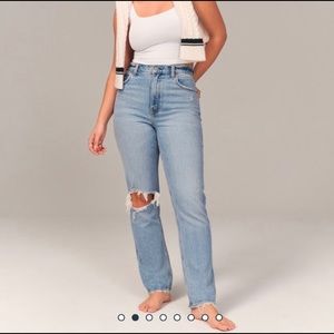 Abercrombie Curve Love 90’s Straight Jeans